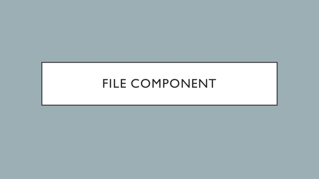 Apache Camel File Component